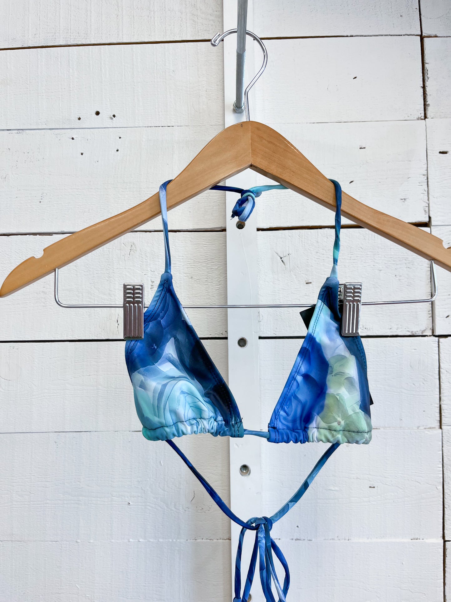Abstract Floral Blue Pami Bikini Top by Motel Rocks