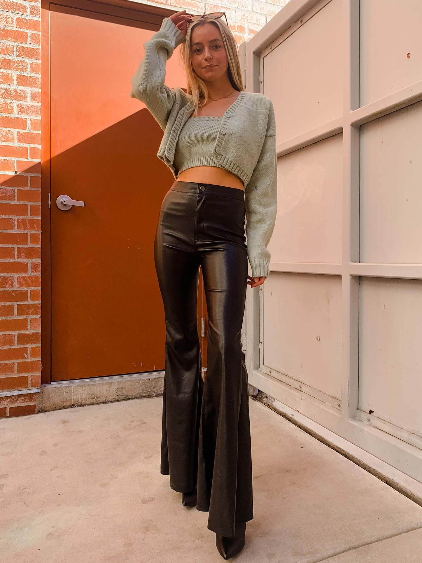 Don't You Flare! Leather Pant