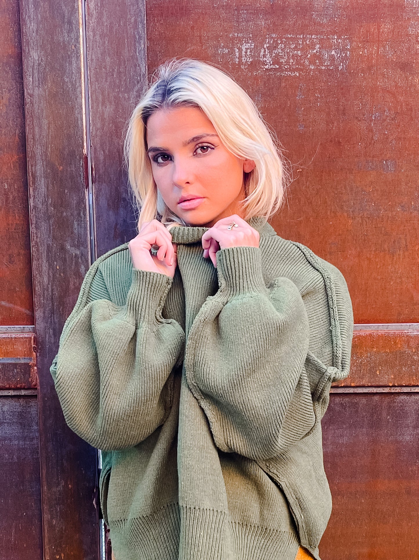 Cozy Up Sweater - Green