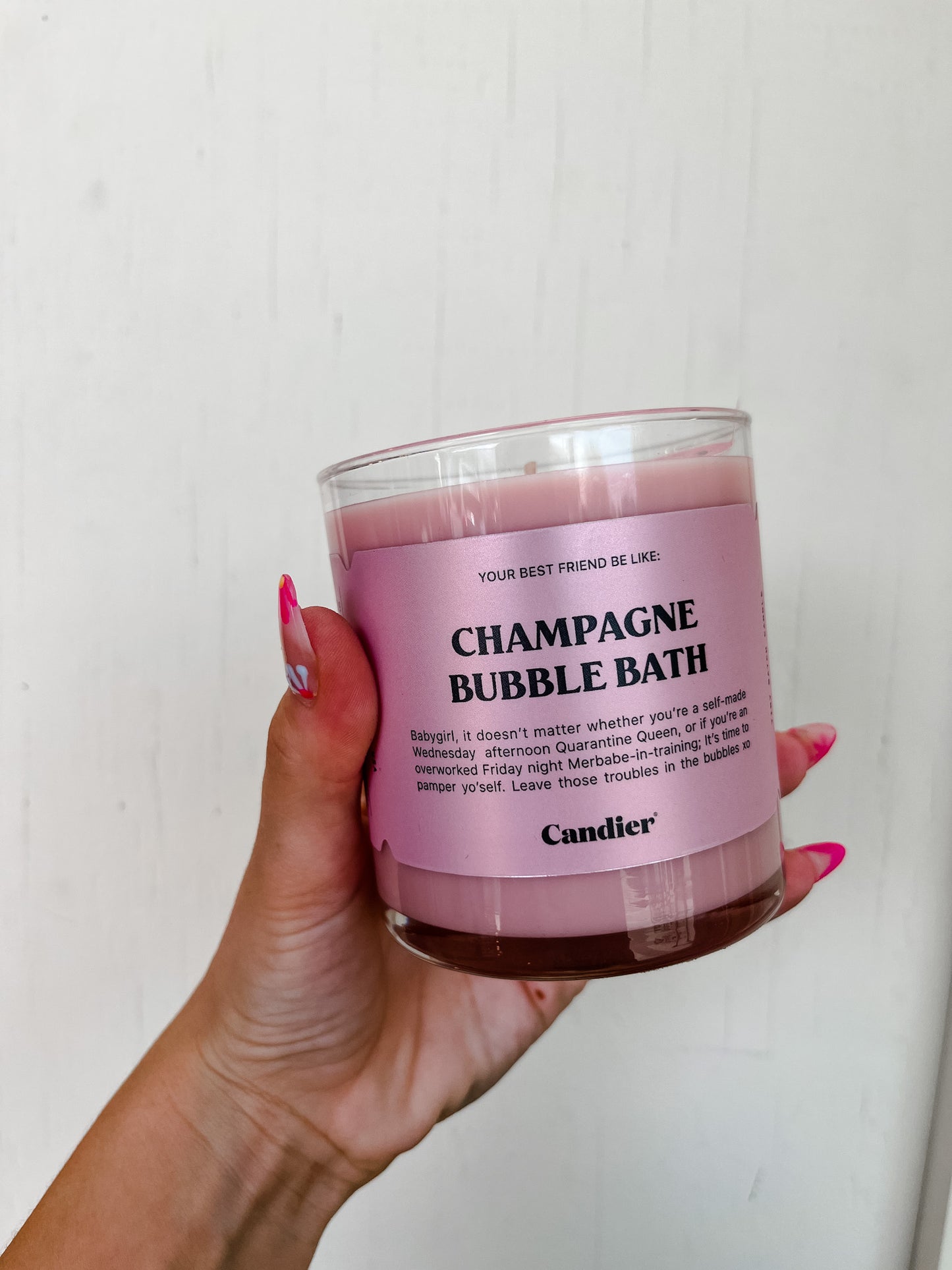 Champagne Bubble Bath Candle by Candier