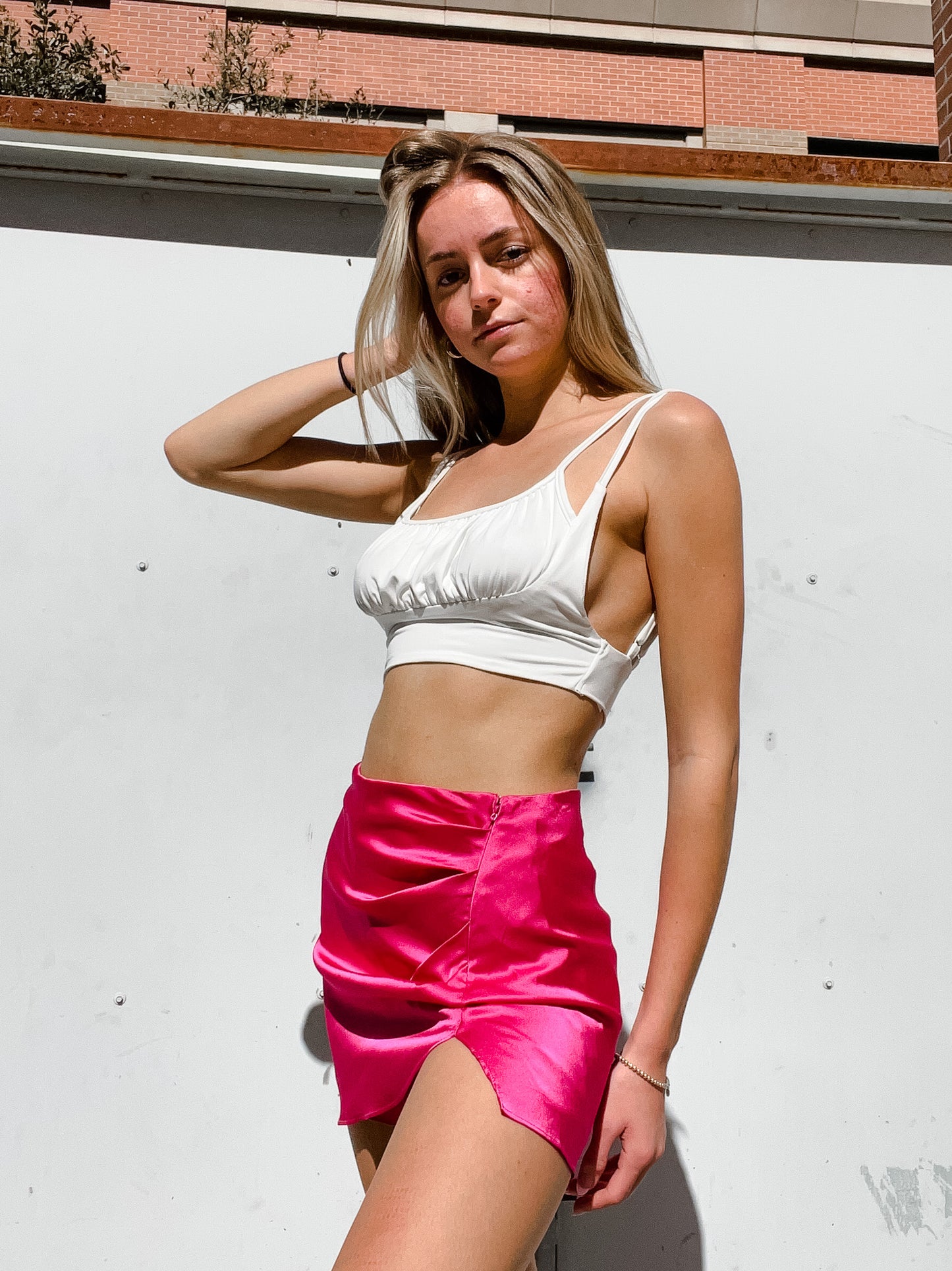 Got The Hots Mini Skirt - Hot Pink