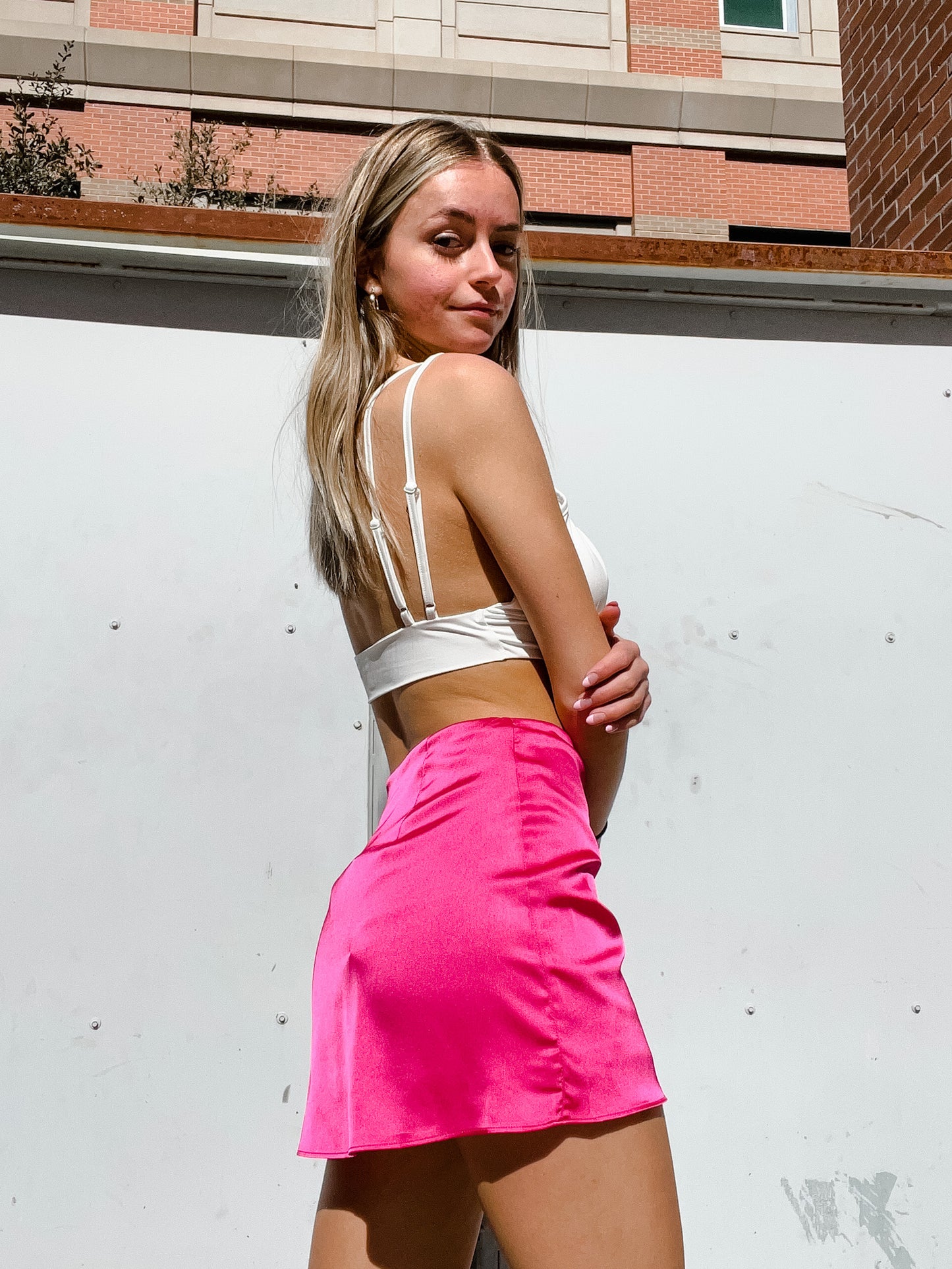 Got The Hots Mini Skirt - Hot Pink